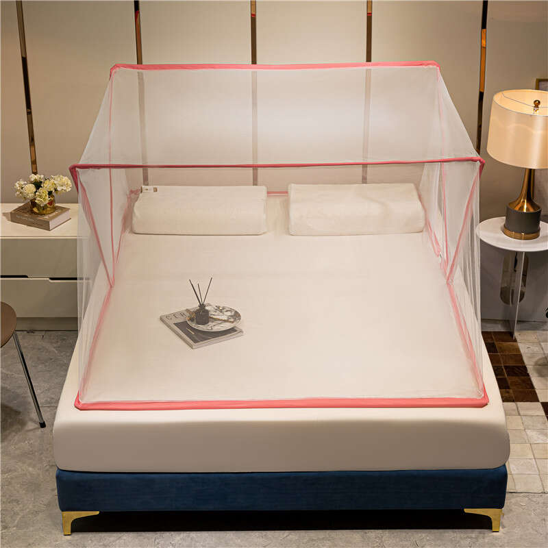 Lazy internet celebrity with the same foldable bottomless net, portable mosquito repellent cover, single person installation free for student up and down bunks. 