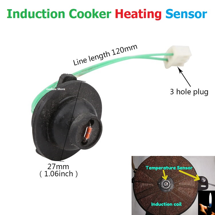 Induction Cooker Heating Sensor Elements NTC Temperature Sensor with Teflon Cap Solved by Error Code E4 E5. 