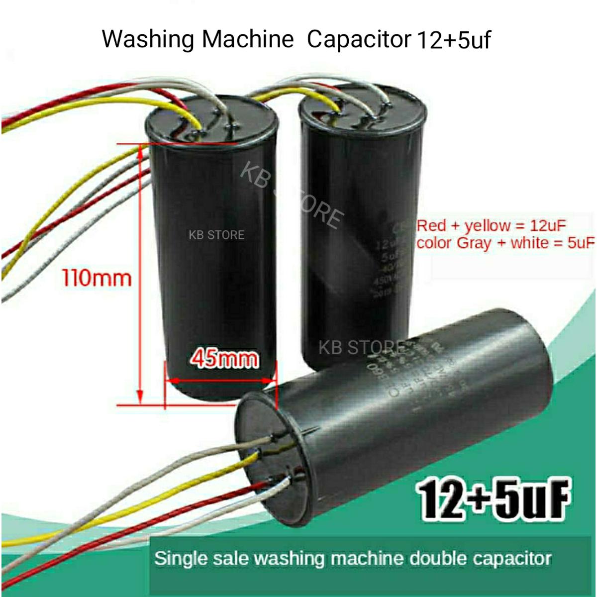 CBB60 Washing Machine Capacitor 12+5uf