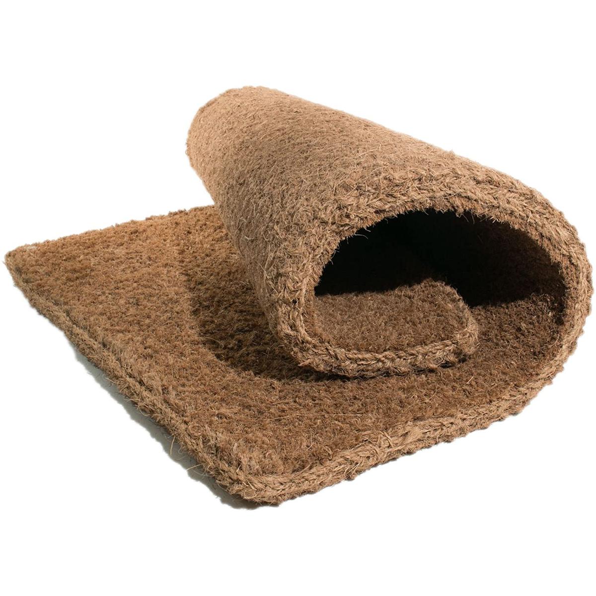 Coconut Coir Plain Doormat; (2 x 1.3) Ft/ (24 x 16) inch, Natural Coco Doormat, Plain Coir Floor Mat, Coir Doormat