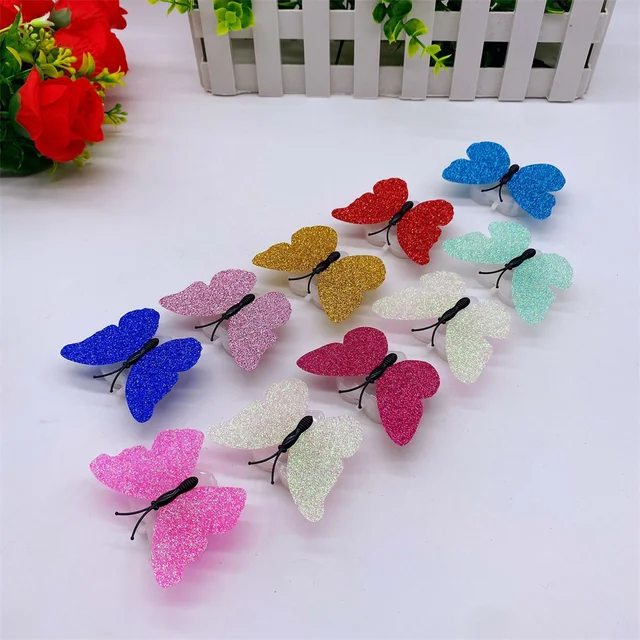 01 pcs Colorful Luminous Butterfly Small Night Lamp Flash Simulation Butterfly Lamp Encounter LIght-01 Pcs