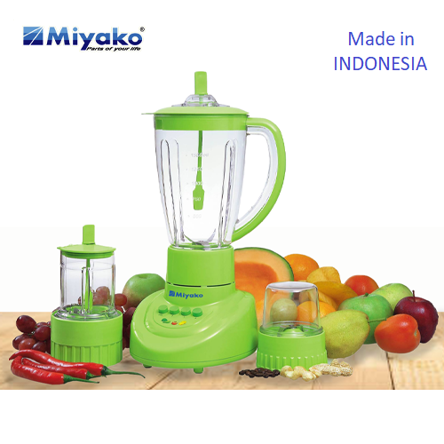 Miyako BL-152 PF-AP Multi Purpose 3 IN 1 Blender machine 1.5 Liter Unbreakable Jug Indonesia Made