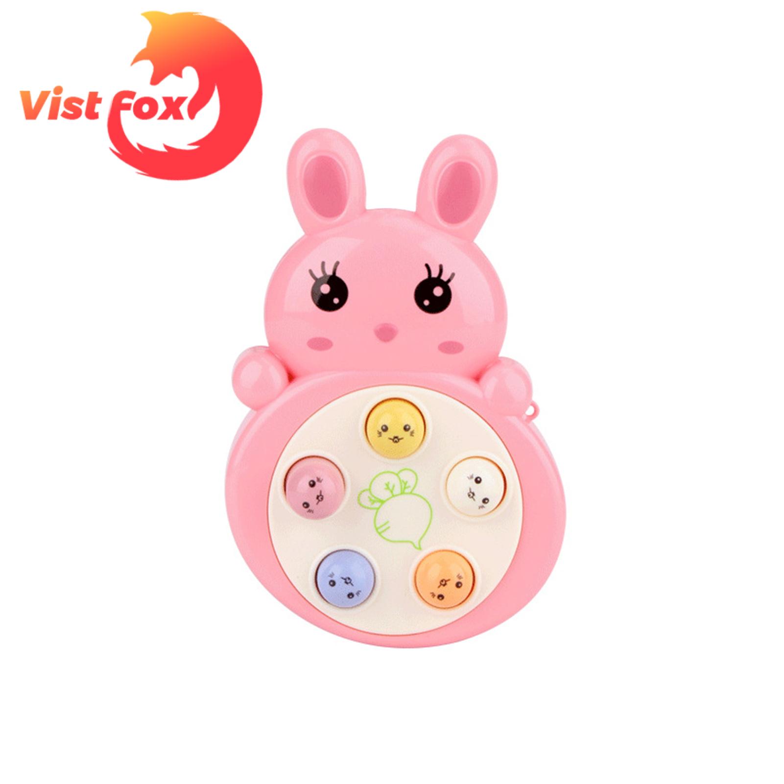 Vist Fox Whack-a-mole Toy Push to Play Whack-a-mole Toy with Hanging Rope. 