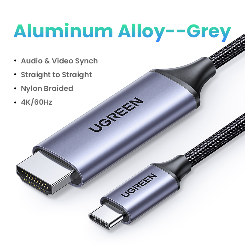 Ugreen USB C HDMI Cable Type C to HDMI Thunderbolt 3 Converter for MacBook Huawei Mate 30 Pro USB-C HDMI Adapter USB Type-C HDMI. 