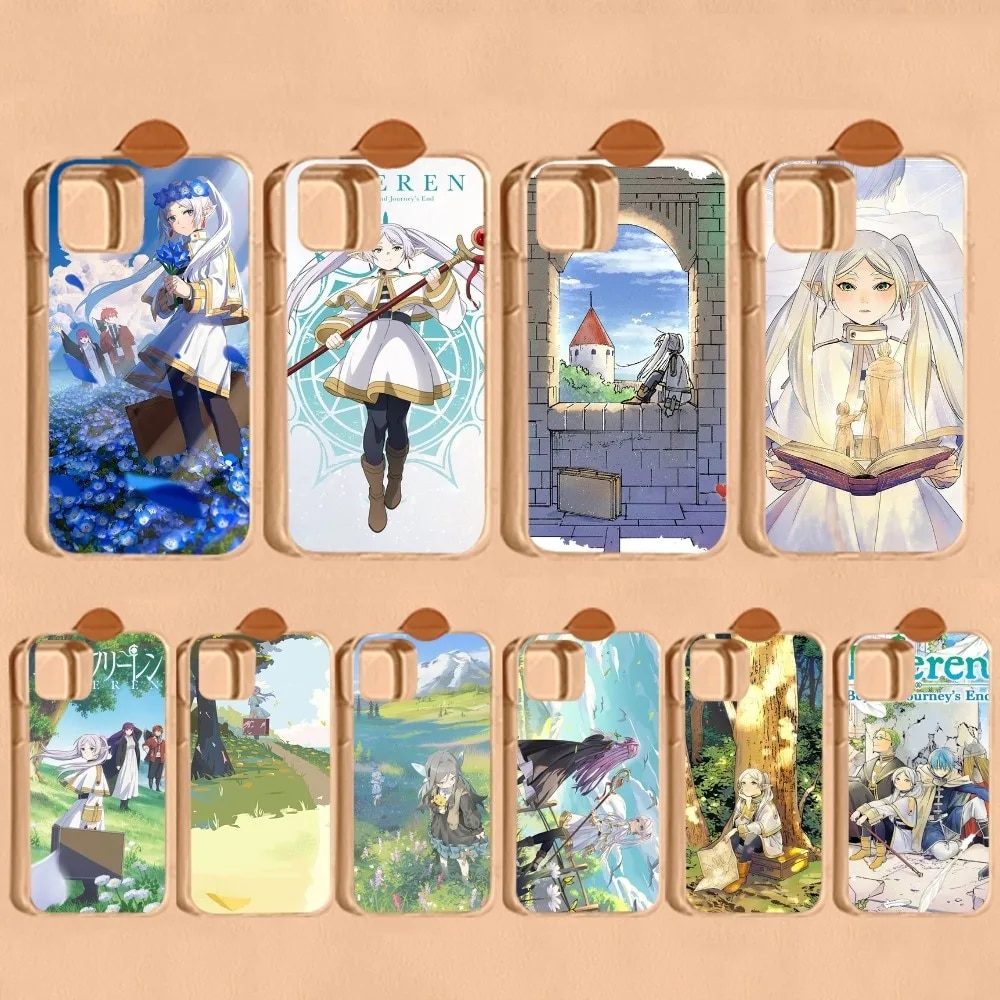 Frieren Beyond Journey's End Phone Case for iPhone 15 8 7 6 6S Plus X SE 2020 XR XS 14 11 12 13 Mini Pro Max Mobile Case