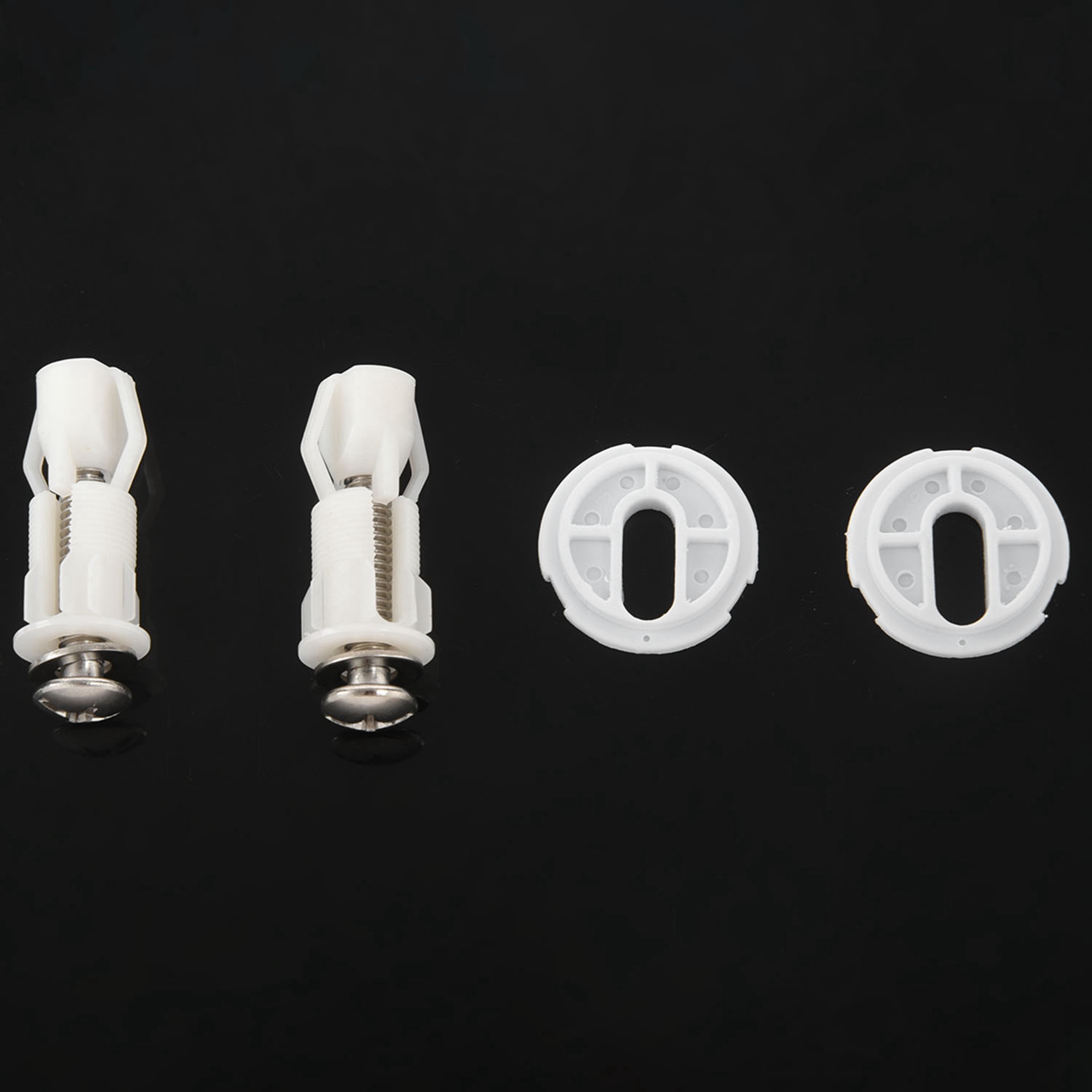 Toilet Seat Hinges Screws WC Hole Fixing Easy Installation 4 Pack