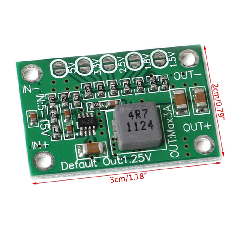 【3C VictoryEagle】DC Step Down Power Converter Board 5-16V To 1.5V 1.8V 3.3V 3A BDM. 