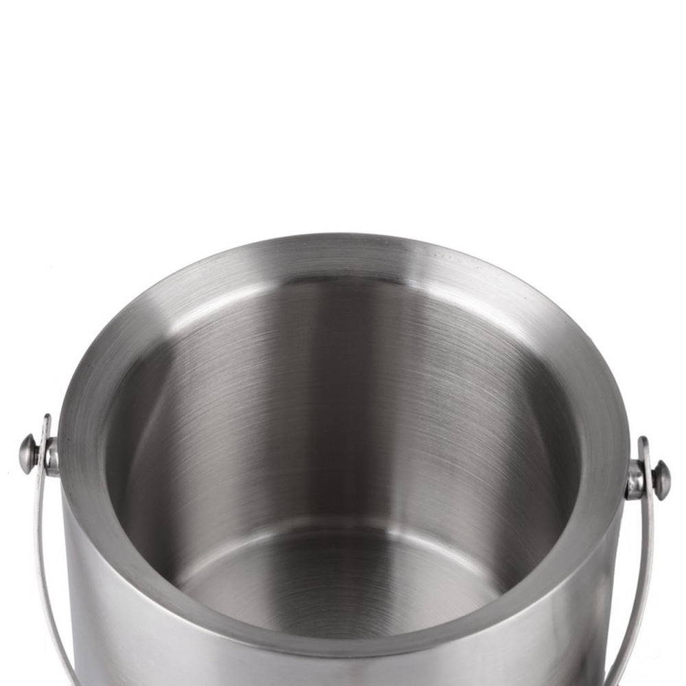 2L/3l Bilayer Stainless Steel Insulation Ice Bucket Wi-ne Cold Barrel Wi-ne Utensils Ice Buckets with Lid and Portable Handle. 