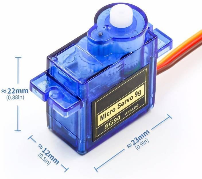 SG90 Micro Servo Motor 9G tower pro servo 180° Degree Rotation Standard Quality. Designed For Precise Movement And Control For Arduino/ESP/Raspberry Pi and DIY Electronics Project | RoboBhandar. 