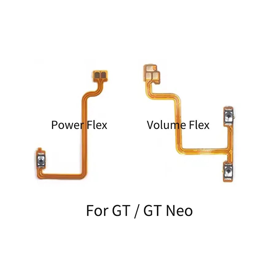 For Realme GT Neo 2 3 Master Power Volume Flex Cable Side Key Switch ON OFF Up Down Control Button Repair Parts. 