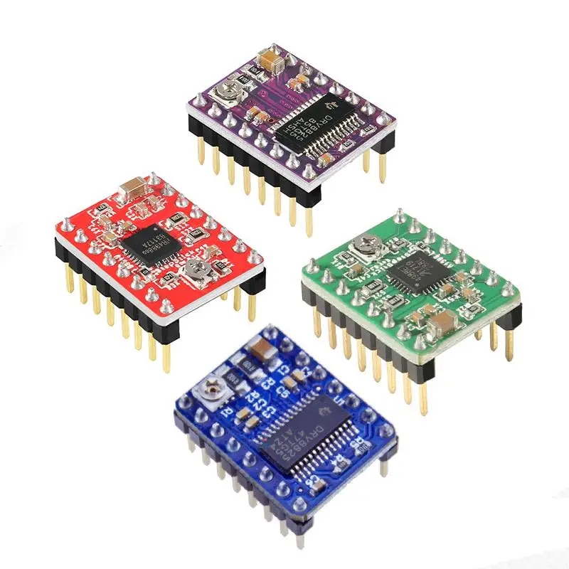 A4988 DRV8825 Stepper Motor Driver With Heat Sink 3D Printer Parts StepStick Carrier Reprap RAMPS 1.4 1.5 1.6 MKS GEN V1.4 Board. 