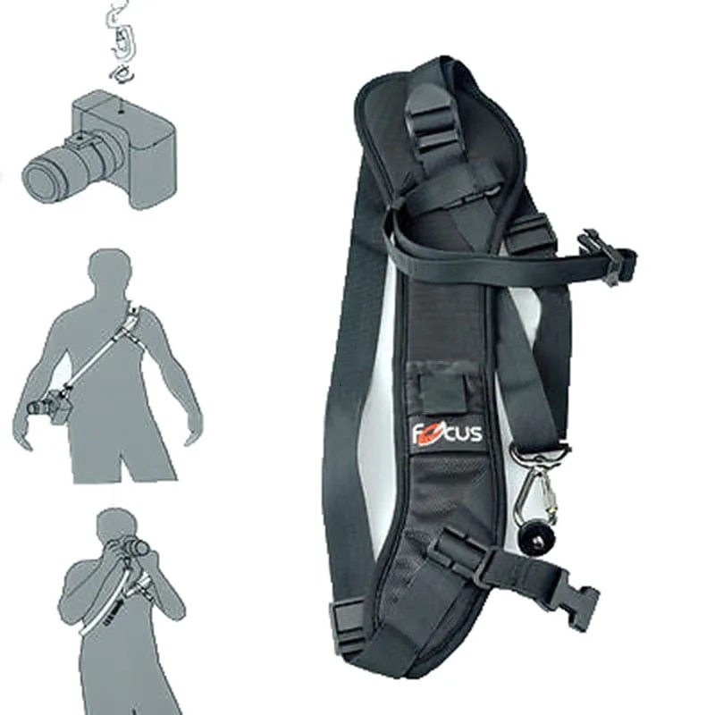 Foleto Focus F1 Quick Rapid Camera strap Single Shoulder Sling Black Belt Strap For canon nikon DSLR 7D 5D Mark II D800 A77 60D. 