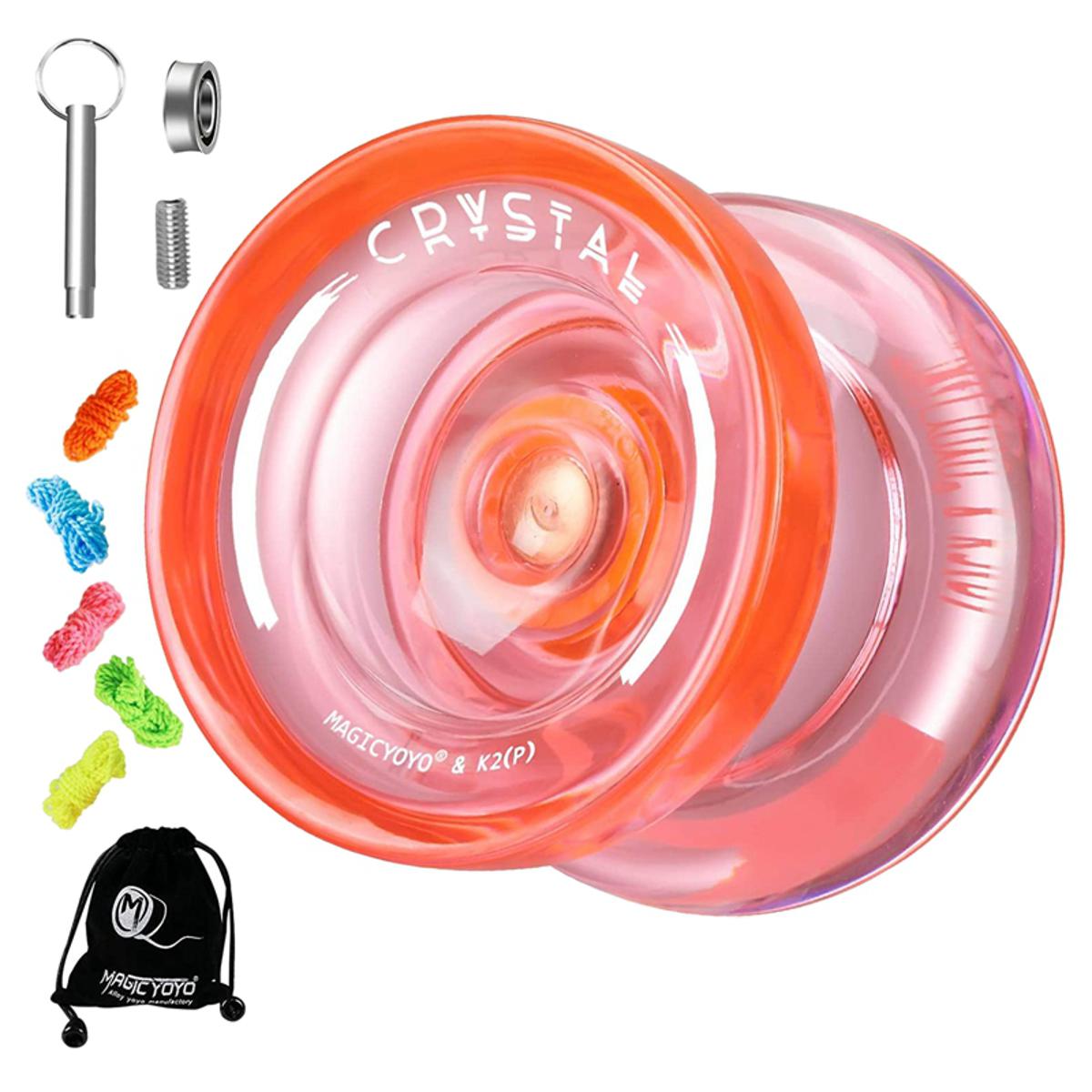 MAGICYOYO K2 Plus Crystal Responsive Yoyo Dual Purpose Yo Yo with Replacement Unresponsive Bearing for Intermediate Daraz .bd