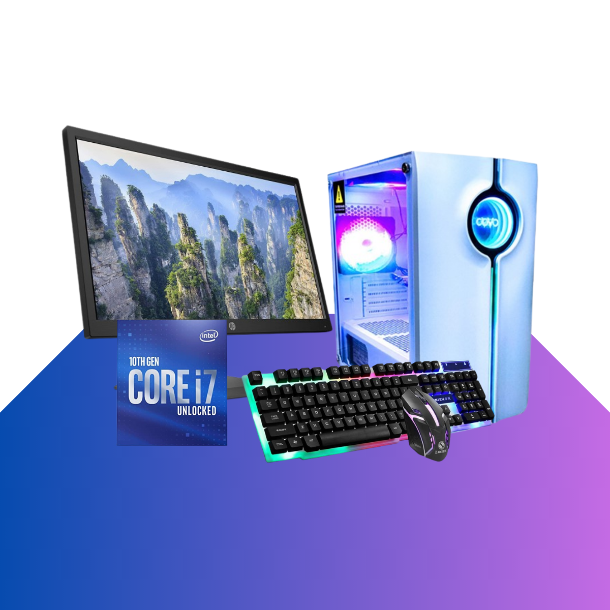 Full Desktop Setup  i7 10th gen