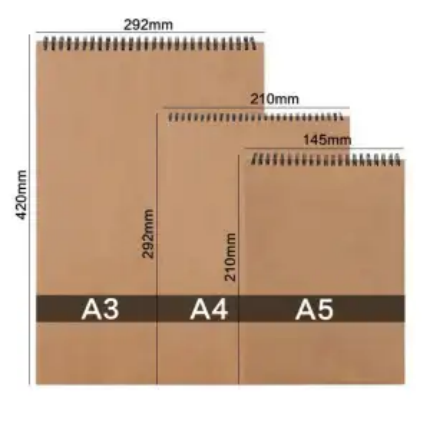 Sketch Pad A4 Spiral Sketch The professional art line pencil drawing - notebook. 