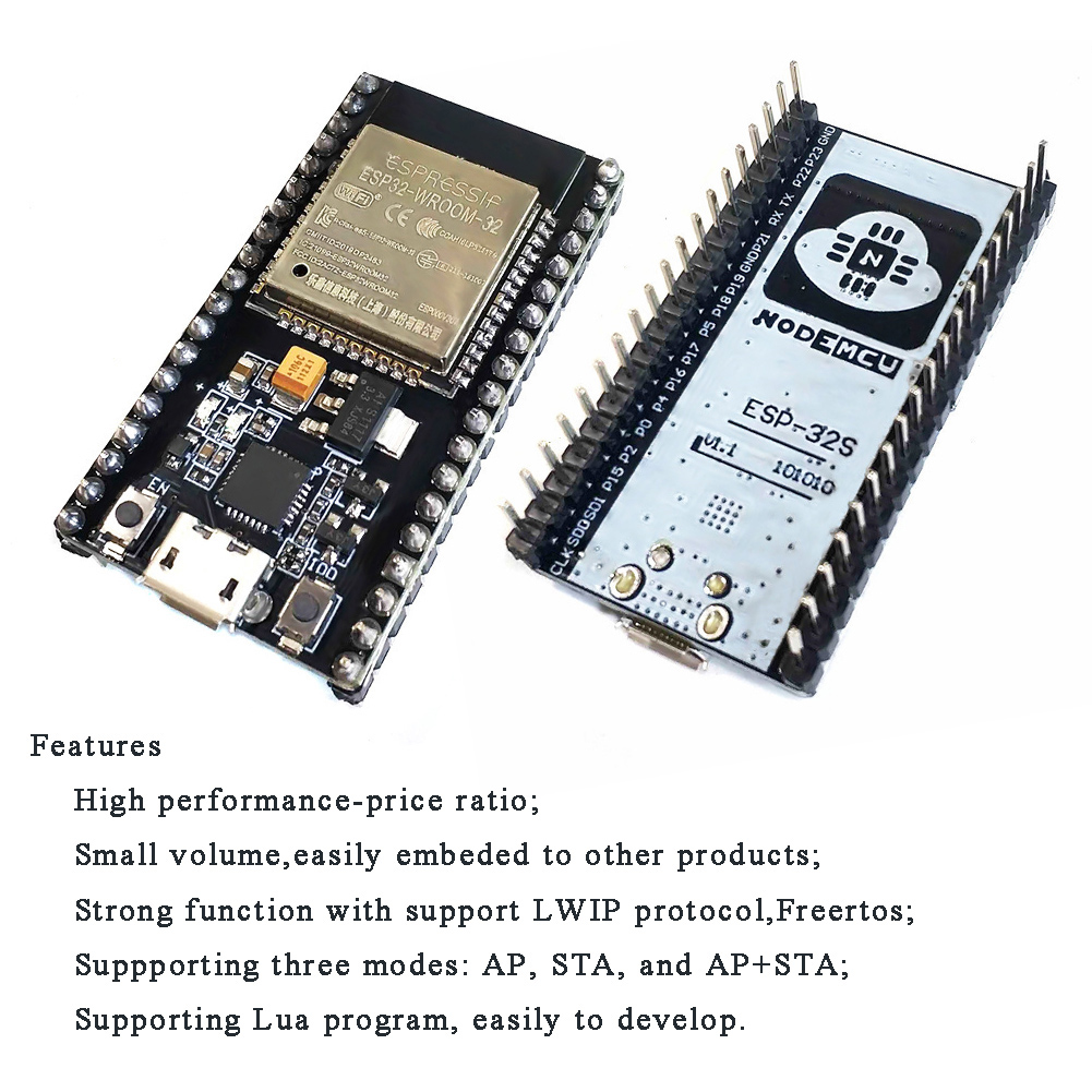 ESP32S ESP-32 NodeMCU-32S Development Board Lua WiFi IOT Bluetooth Wireless Module MCU Board IOT For LuaNode NodeMCU-32S. 