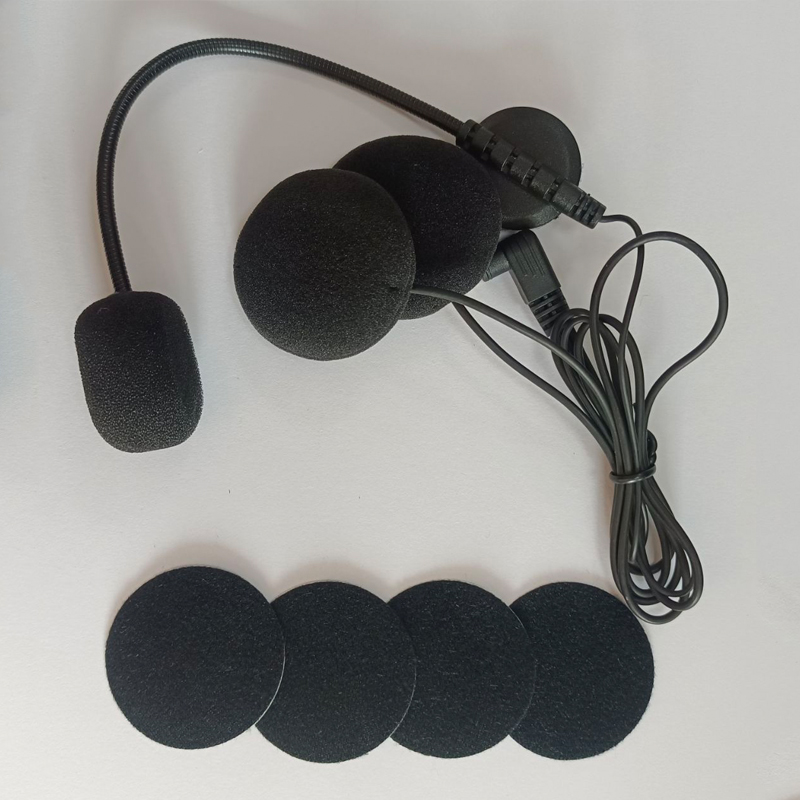 3.5MM Ejeas V6 Pro V4 Earphone Microphone Speaker Metal Clip For Vnetphone V6 Motorcycle Helmet Bluetooth Intercom Accessories. 