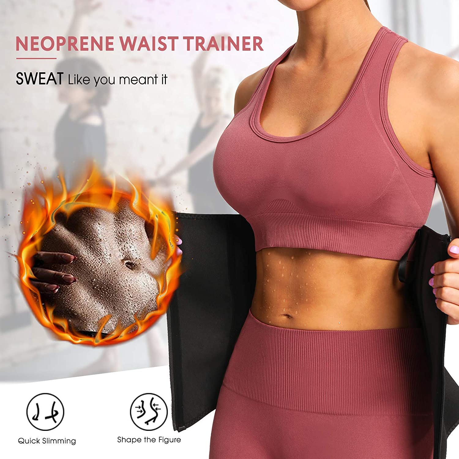 2 Ss 7 Bones Neoprene Waist Trainer Body Shaper. 