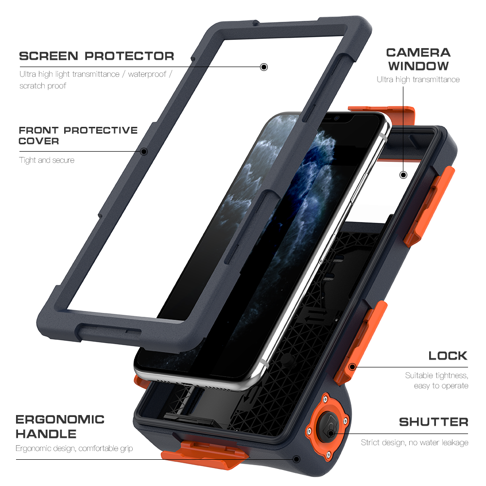 Professional Diving Phone Case For iPhone 6 15 7 8 Plus Coque 15M Waterproof Depth Cover For iPhone 11 Pro Max X XR 14 13 Cases. 