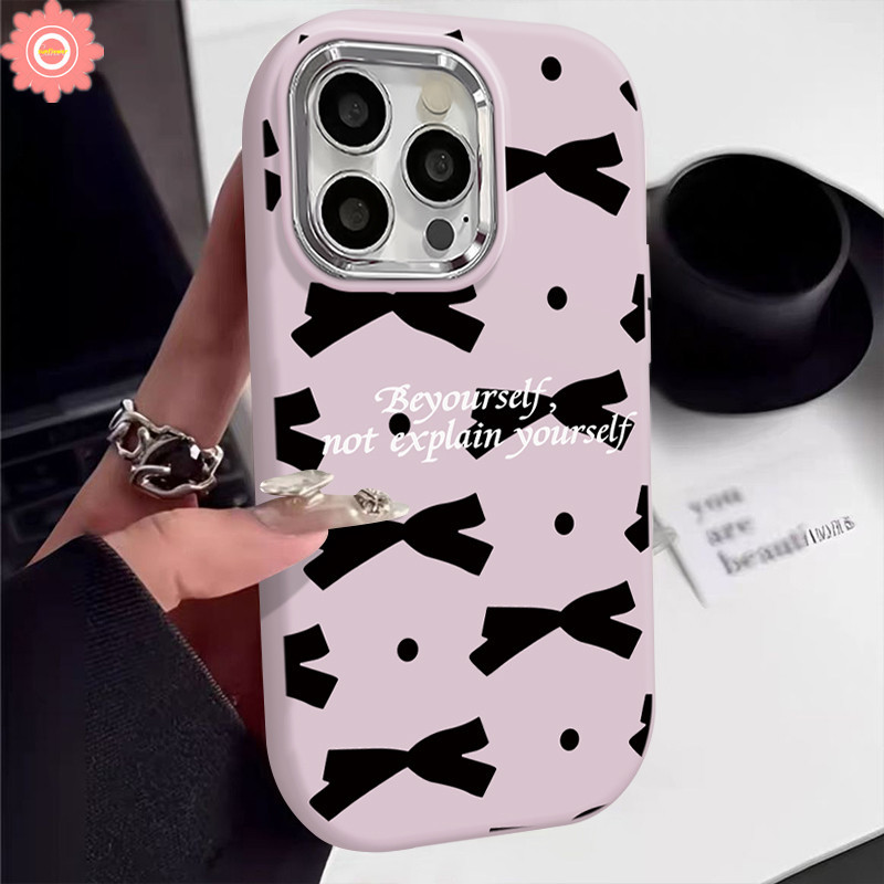 For Oppo A35 A57 A18 A38 A53 A16 A17K A15 A98 A58 A78 A77 A55 A12 A9 A74 A54 A5 A52 A15s A76 A7 A5s A3s A17 A11 Reno 5F 5 4F Fashion Candy Color Bowknot Plating Metal Lens Case. 