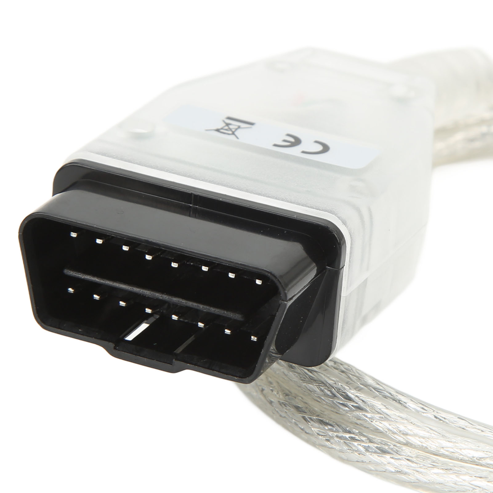 OBD2 Code Reader Cable, for SAE J1850 PWM for Windows 7 32bits Accurate V18.00.008 USB To OBD2 Practical Car Diagnostic Cable for VCI TIS 16pin Vehicle. 
