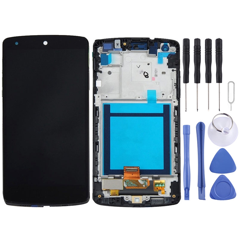 New- LCD Display + Touch Panel with Frame for Google Nexus 5 / D820 / D821(Black)