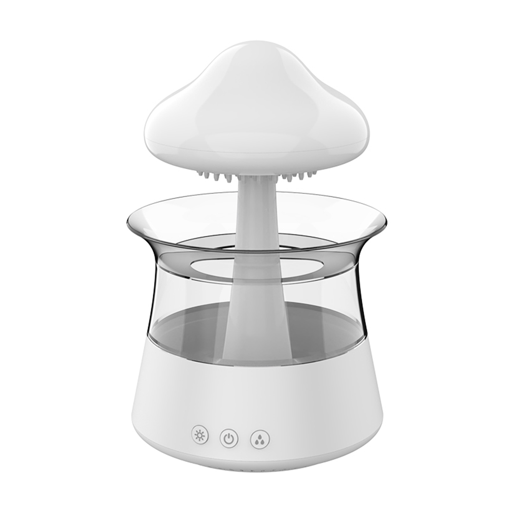 Mushroom Rain Essential Oil Diffusers Colorful Night Light Mini Aroma Diffuser Relieve Fatigues Home Decor for Bedroom Kids Room. 