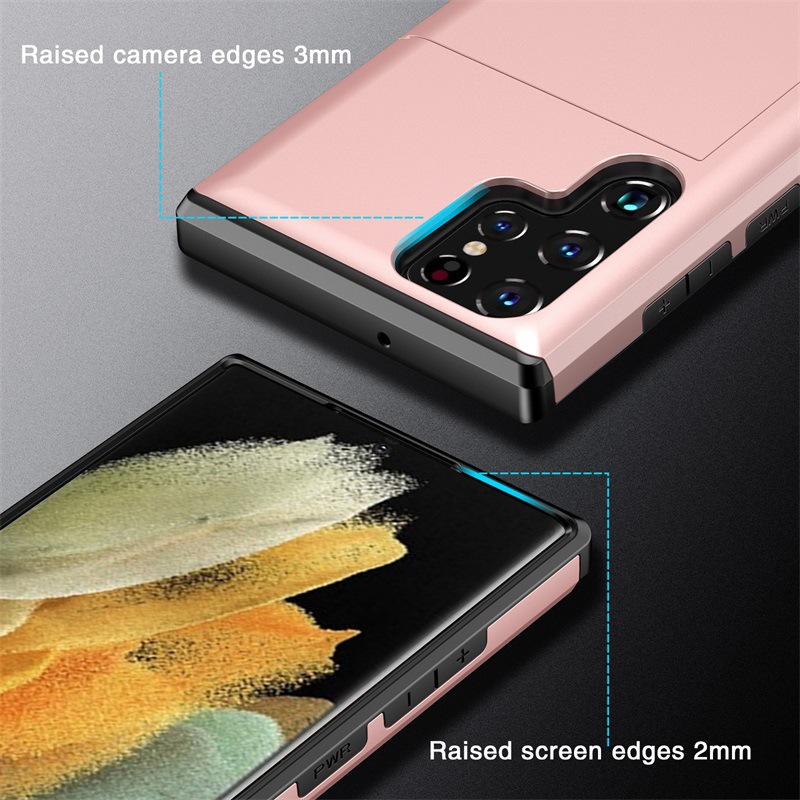 Alien S23 Wallet Cover For Samsung Galaxy S21 FE S22 Plus Phone Case With Card Holder Shell For Galaxy S22+ S21+ Note 20 Ultra 5G. 