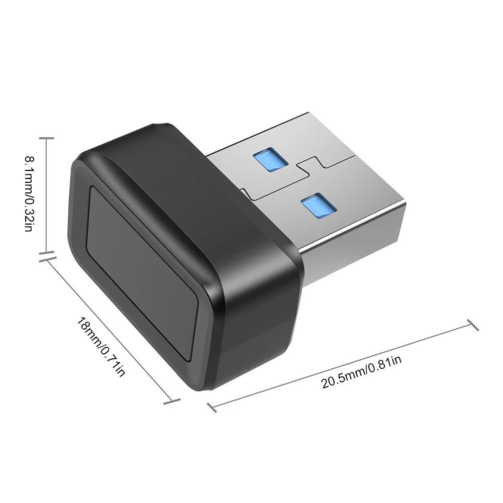 USB Fingerprint Reader Module for Windows 7 8 10 11 Hello, Biometric Scanner Padlock for Laptops PC Fingerprint Unlock Module. 