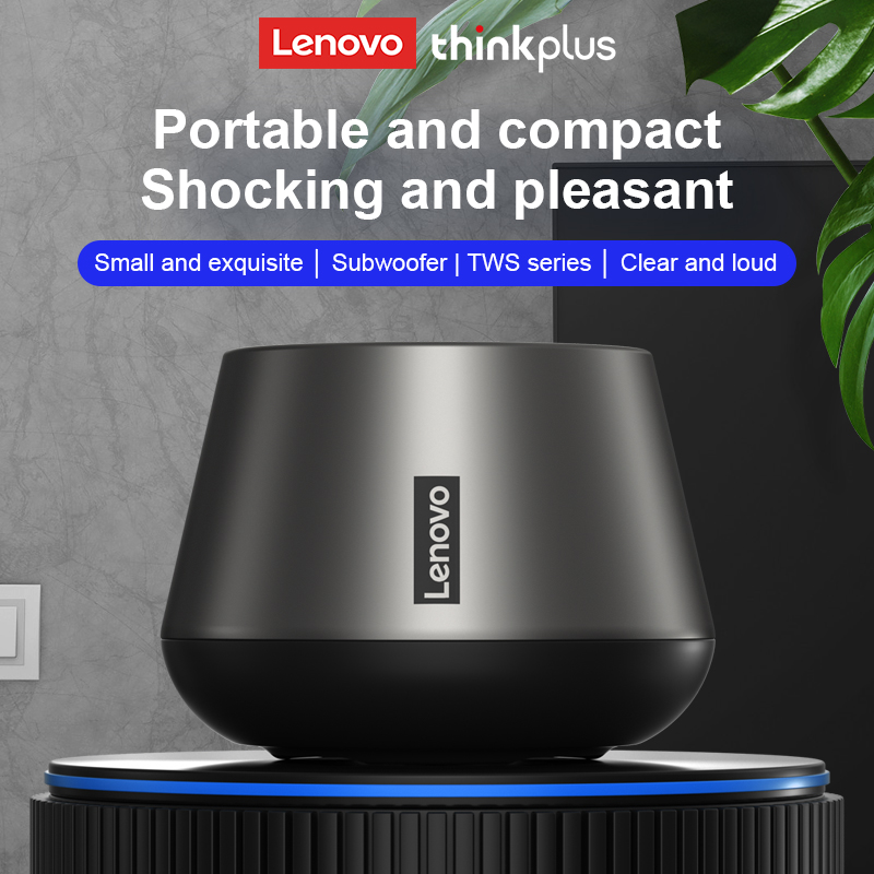 Lenovo Thinkplus K3 Pro Wireless Speaker bt 5.0 Microphone HD Call Stereo Sound Deep Bus with True Wireless Streao Music Player 1200mah Long Tolerance Speaker. 