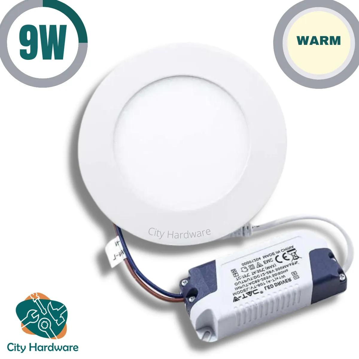 LED Panel Light Round Ceiling Light 9 Watt Warm Color