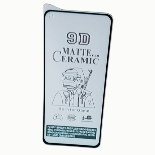 Matte Ceramic Film Screen Protector I OPPO K9 5G / OPPO FIND X3 LITE 5G I Matte Finish Full Coverage Screen Guard Protector Screen Protector (It's Not GLASS). 