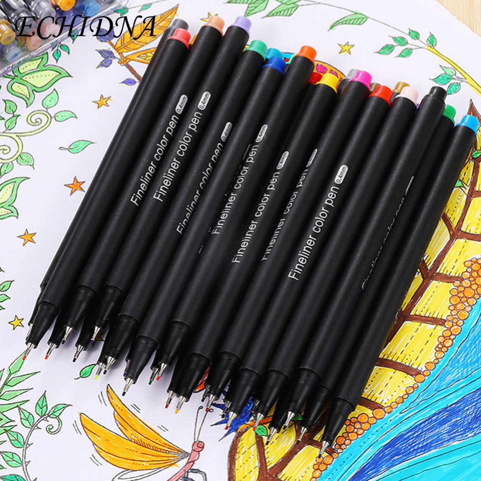 -life Art Pen Premium Color Hook Pen Set for Anime Artists Fine int 0.4mm Metal Nib Drawing Pens Ideal for Sketching Detailing Ultra-fine Tip Set of 1. 