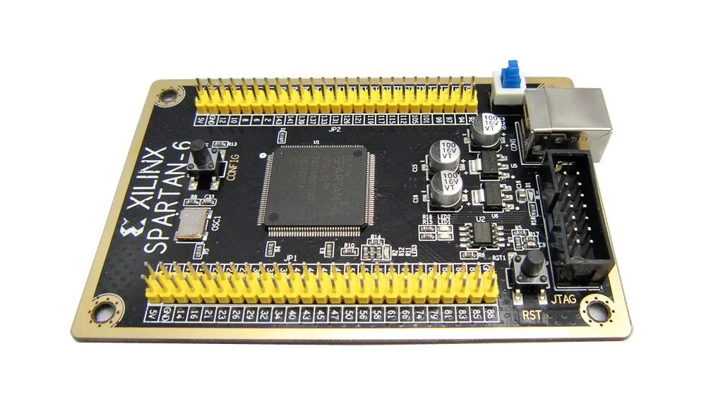【Hey my home】Xilinx Development Board Xilinx Spartan-6 XC6SLX9 Circuit Demo Board. 