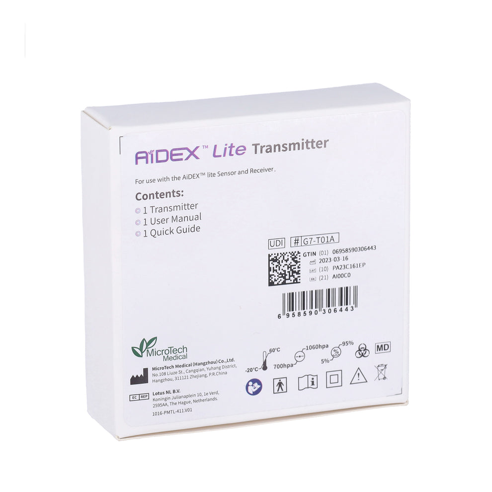 AiDEX CGM Sensor Continuous Glucose Monitoring System Diabetes Measuring Test. 