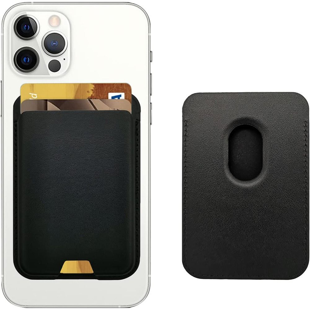 Magnetic Card Holder Wallet Stand ID Card Holder RFID Blocking Thin Wallet Compatible with Apple MagSafe Wallet for iPhone 14/13. 