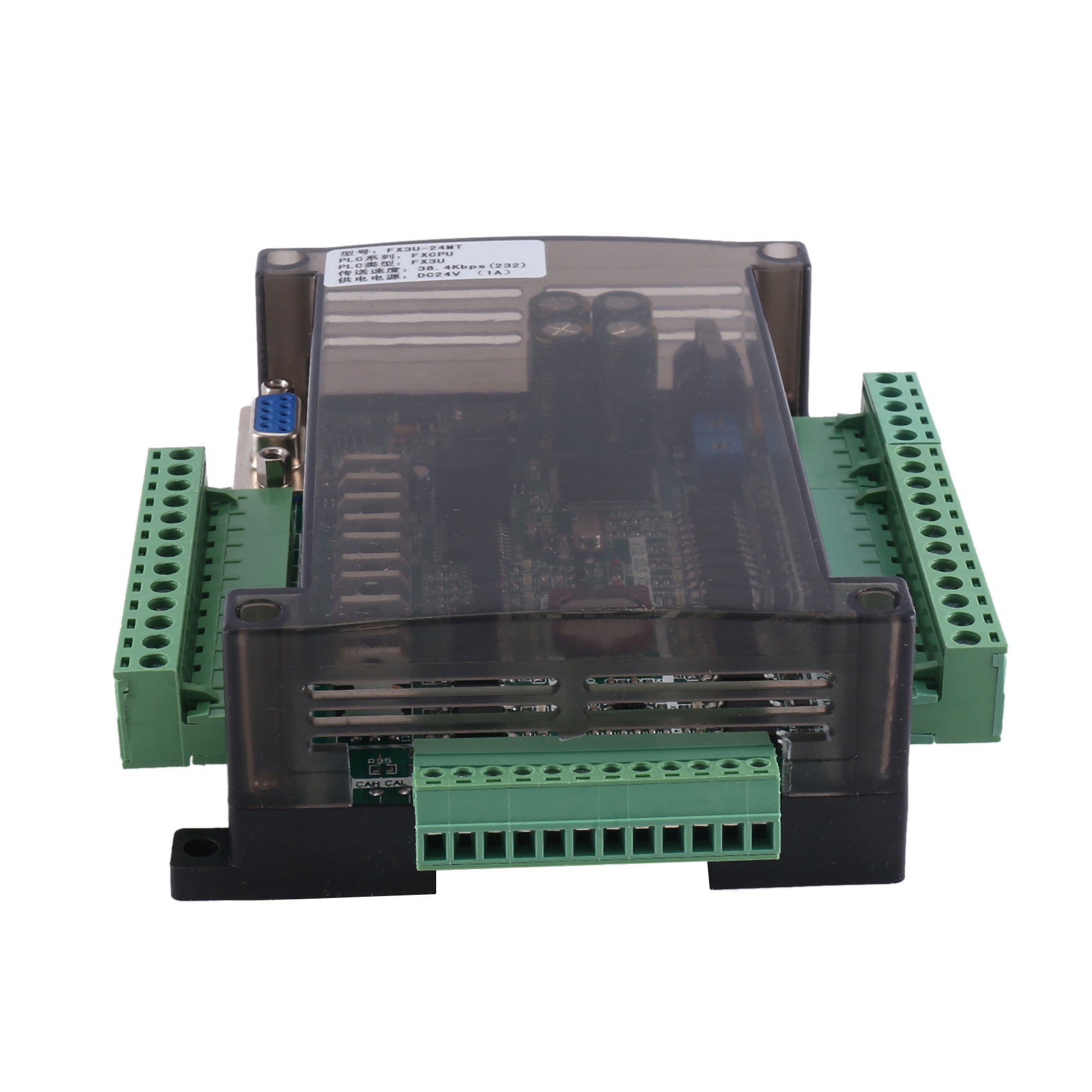 1 Piece FX3U-24MT PLC Industrial Control Board 6AD 2DA with 485 Communication and RTC (B). 