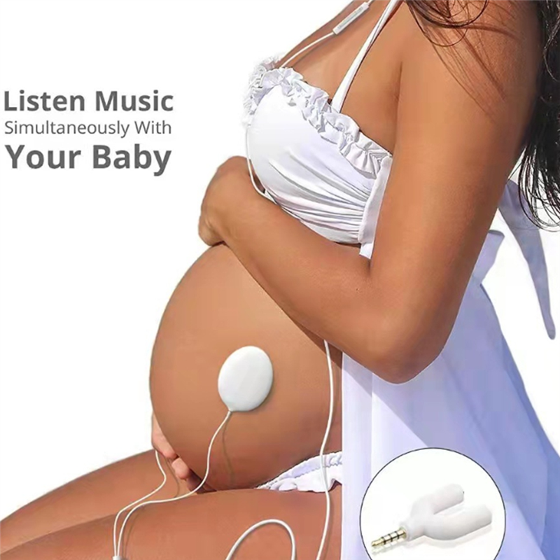 Belly Buds Baby Bump Headphones, Early Education Machine White Plastic for Women During Pregnancy. 