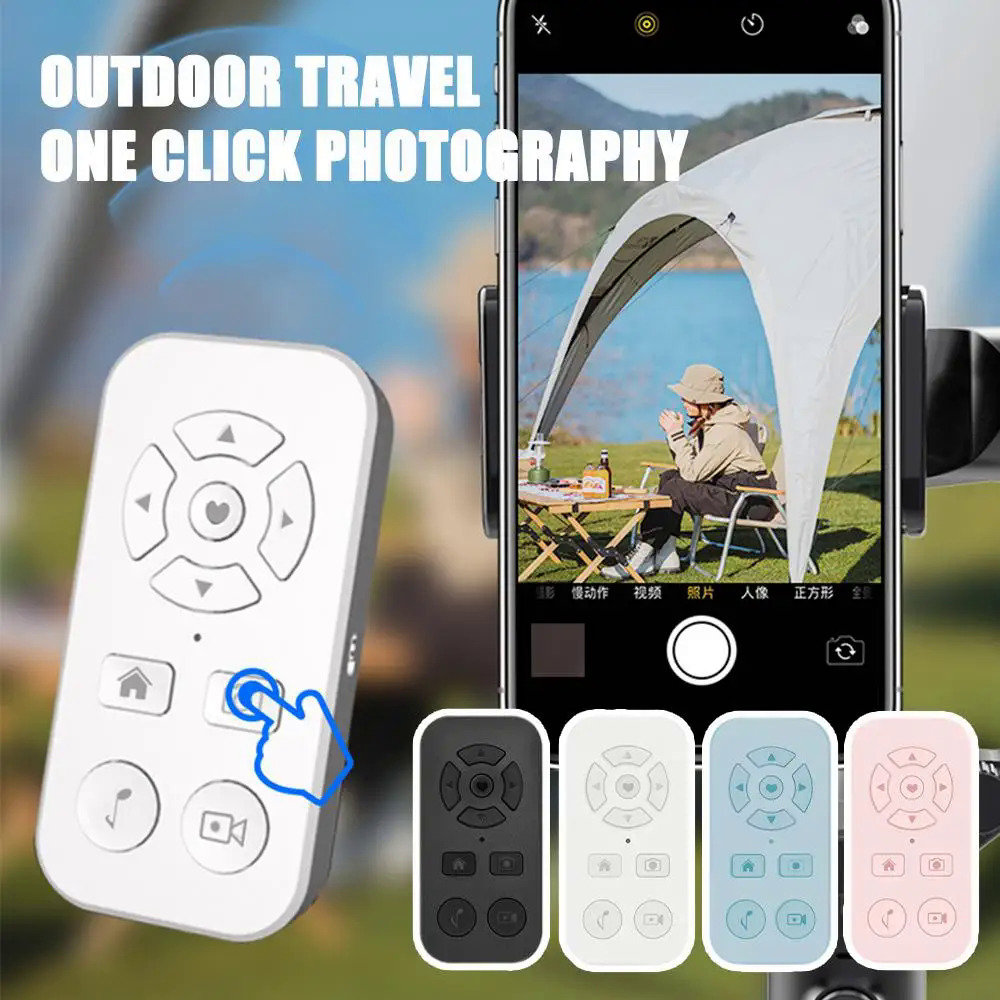 Bluetooth Smart Remote For Xiaomi IPhone Samsung Mobile Phone Universal Remote Control Selfie Stick Bluetooth Camera Controller. 