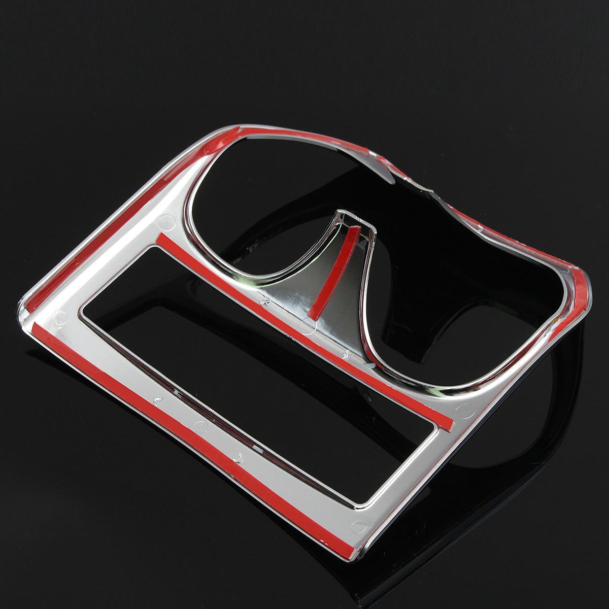 Chrome matte Car Center Console Cup Cover Trim For Nissan X-Trail Rogue 2014-16