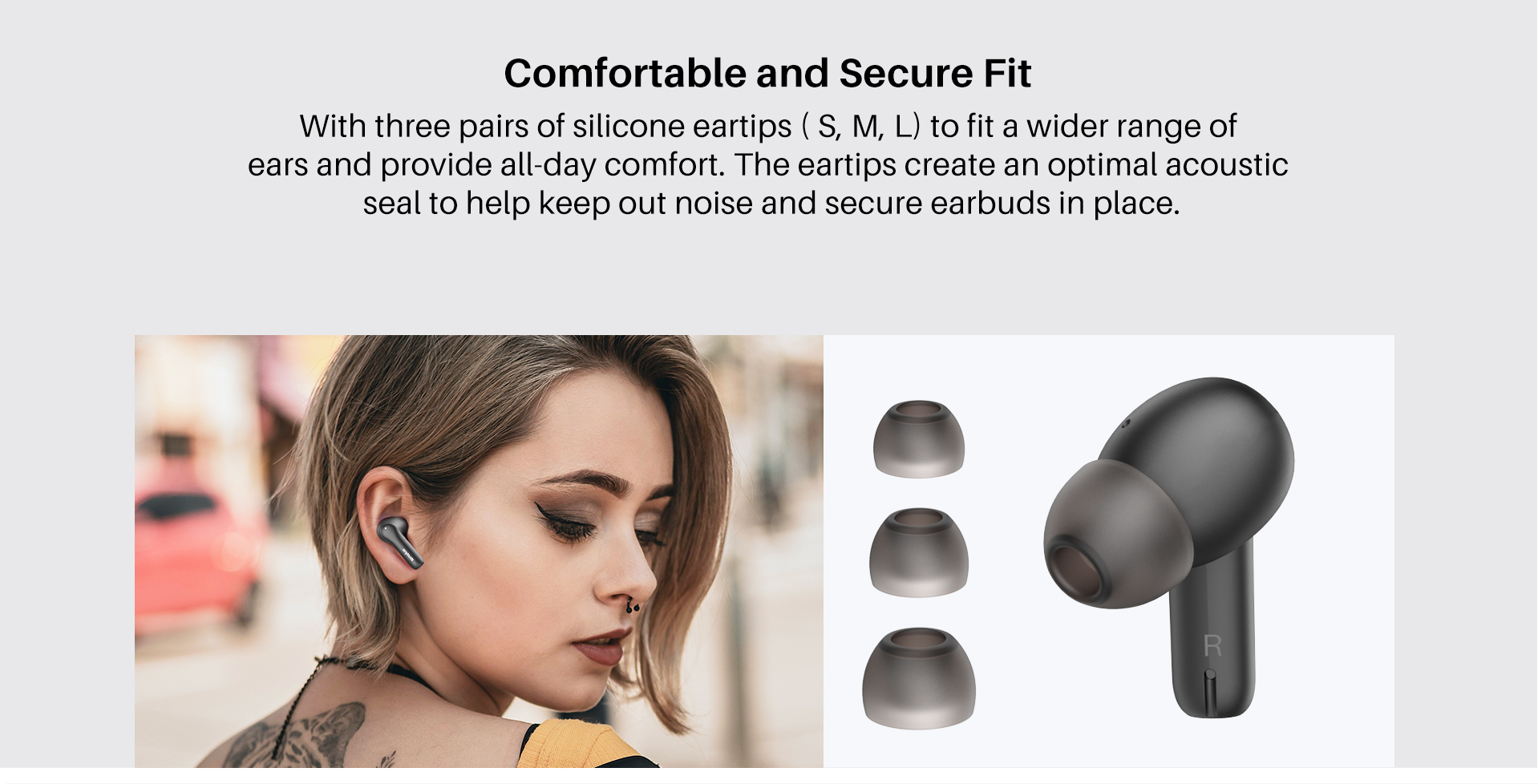 TOZO Anybuds Pro Wireless Earbuds with Hybrid ANC & IPX8 Waterproof Technology | Daraz.com.bd