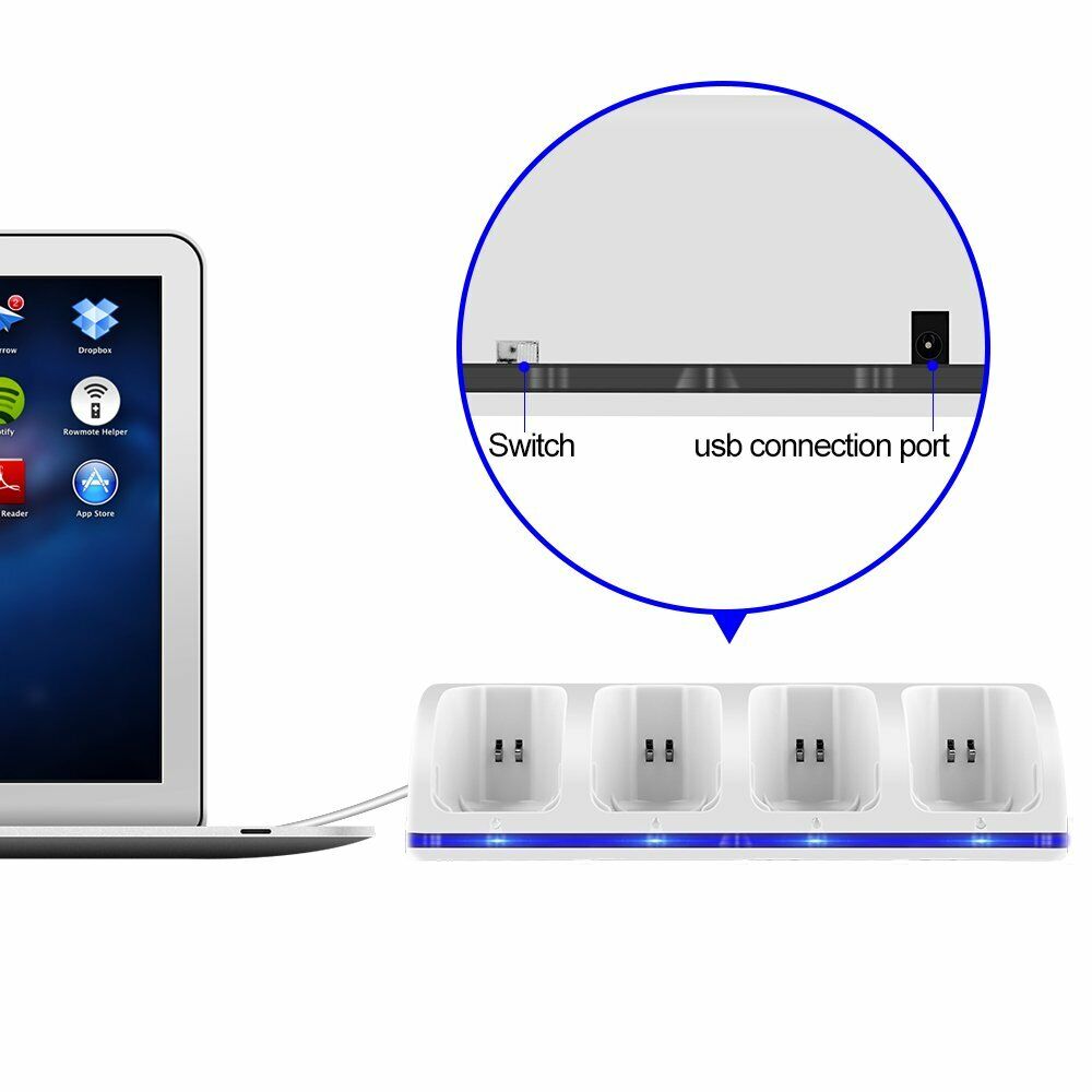 2pcs/4pcs Rechargeable Batteries For Nintendo Wii Gamepad Battery Charger for Wii Remote Controller Charging Dock Station. 