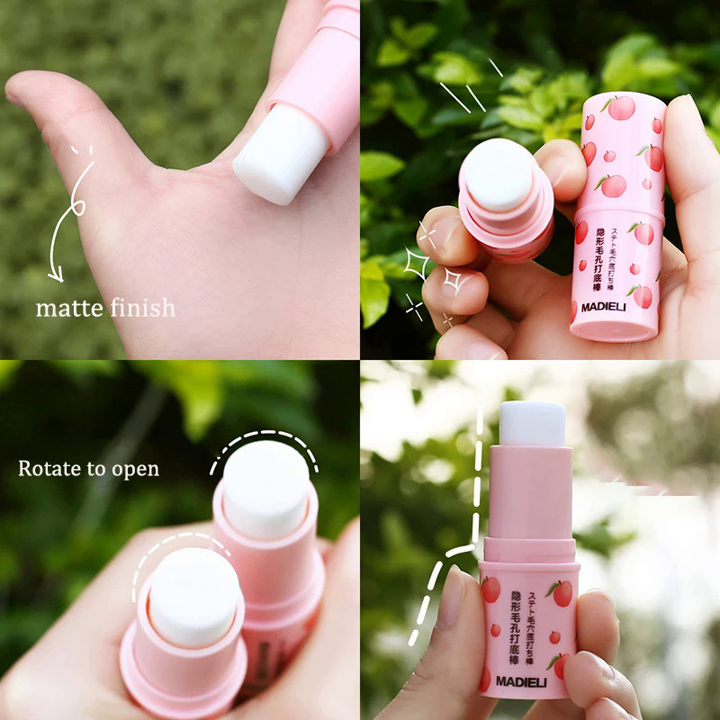 Invisible Pore Purple Primer Stick Waterproof Face Primer Makeup Base Gel Oil-control Matte Smooth Fine Lines Isolation Primer Indulge Tonight. 
