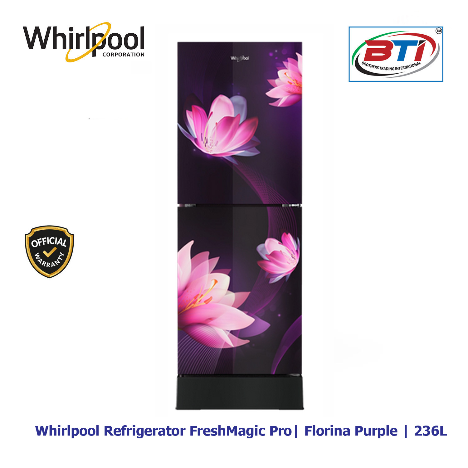 Whirlpool Refrigerator FreshMagic Pro| Florina Purple | 236L