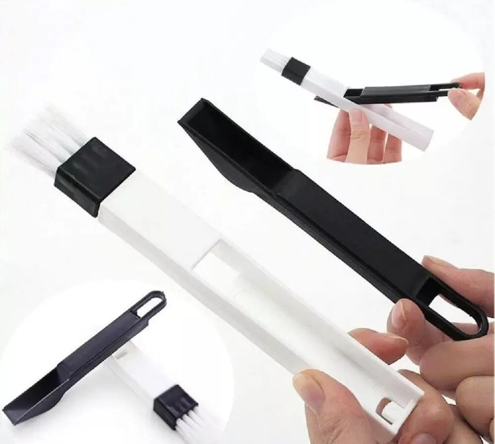 Multipurpose Window Door Keyboard Cleaning Brush Cleaner+Dustpan 2 In 1 Tool. 