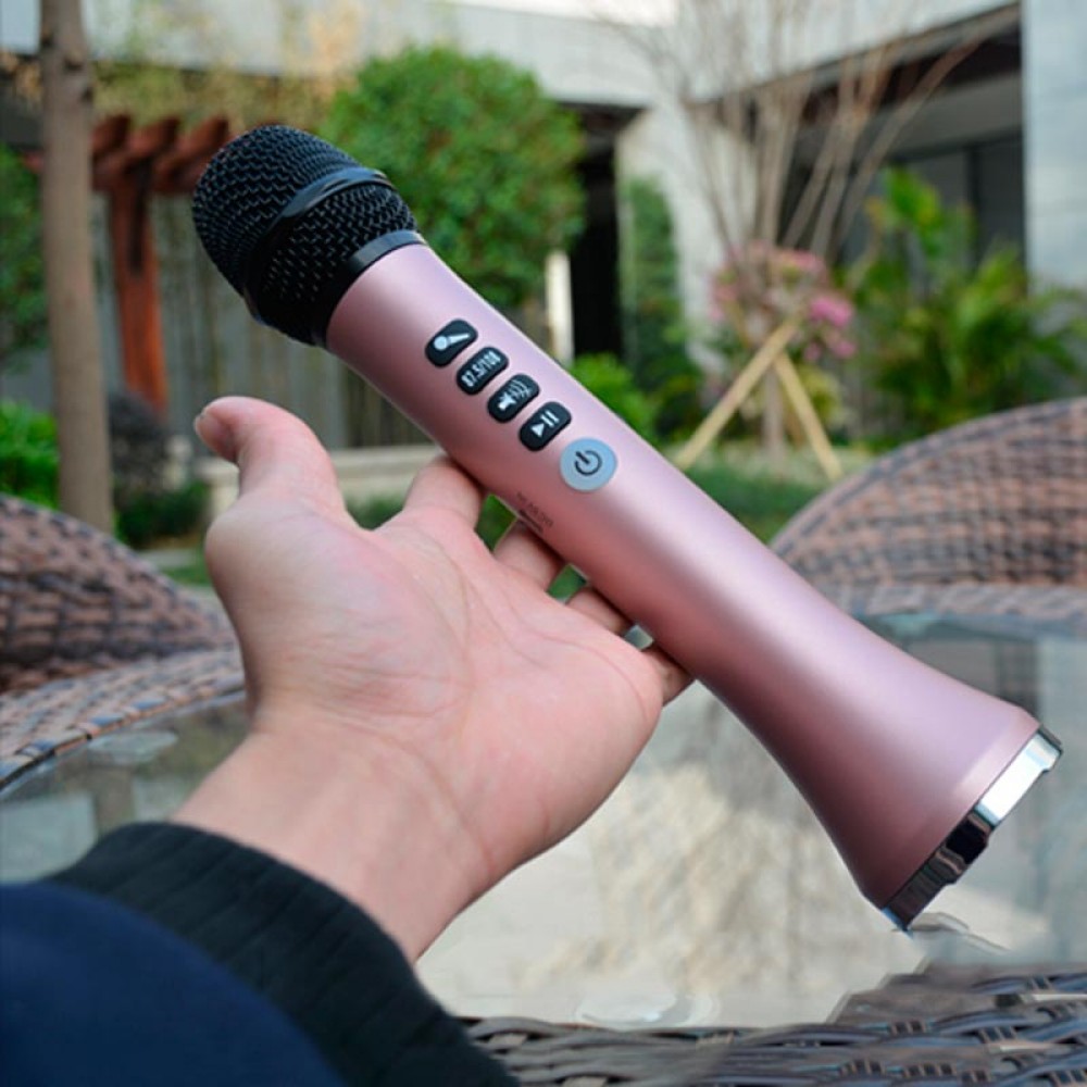 L-698 Karaoke Microphone with Bluetooth Speaker. 