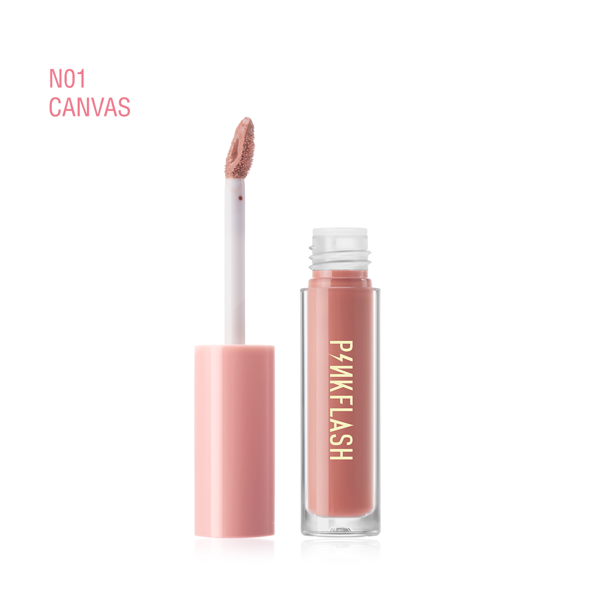PINKFLASH Melting Matte Waterproof Lipcream - N01 Canvas (PF-L01). 