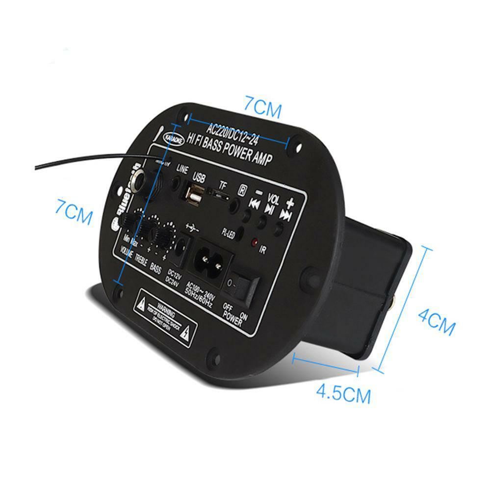 30W Amplifier Board Audio Bluetooth Amplificador USB Dac FM Radio TF Player Subwoofer DIY Amplifiers For Motorcycle Car Home. 