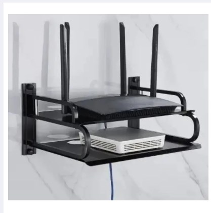 Router Storage Wifi Router Storage Box,Black Metal by Tamai shop. 
