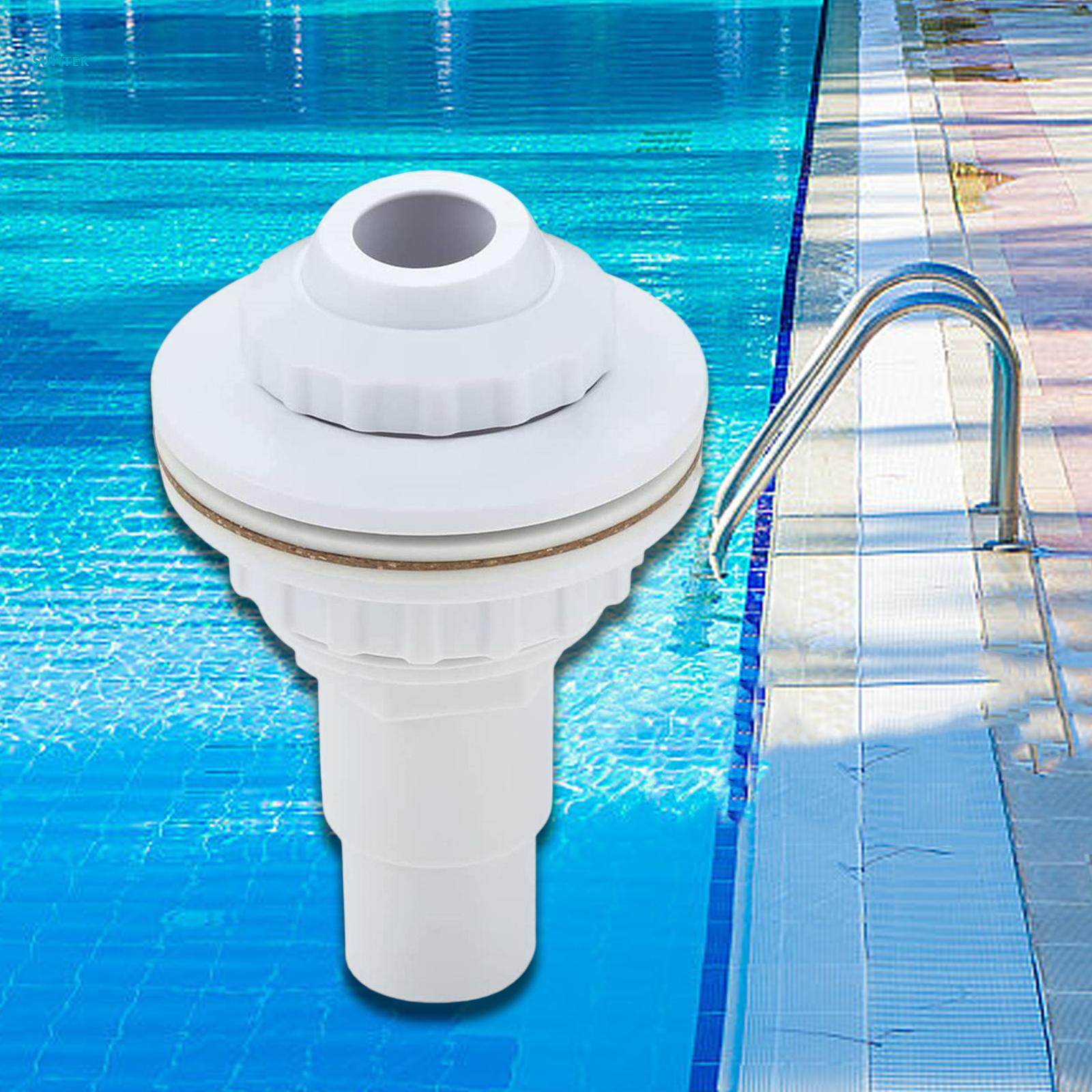 Ground Pool Return Outlet Jet Plumbing Fittings Detachable Complete Set with Gasket Replacement for SPA Pool. 